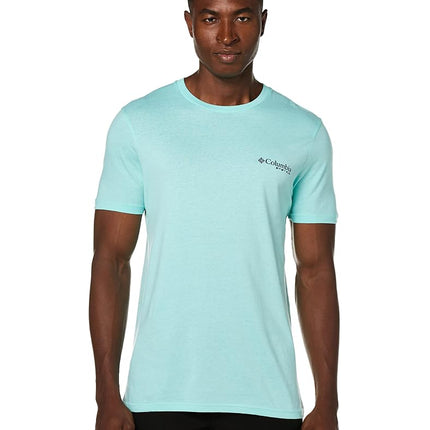 Columbia Men's PFG Graphic T-Shirt, Gulf Stream/Bi