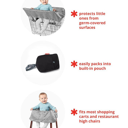 Skip Hop Shopping Cart Cover, Take Cover, Swirl Dot