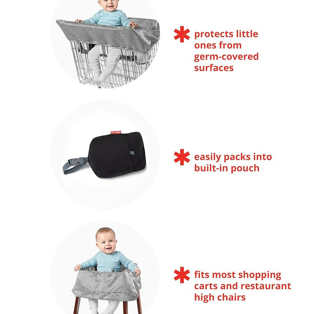 Skip Hop Shopping Cart Cover, Take Cover, Swirl Dot