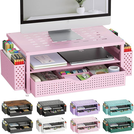 gianotter Monitor Stand with Drawer and Pen Holder