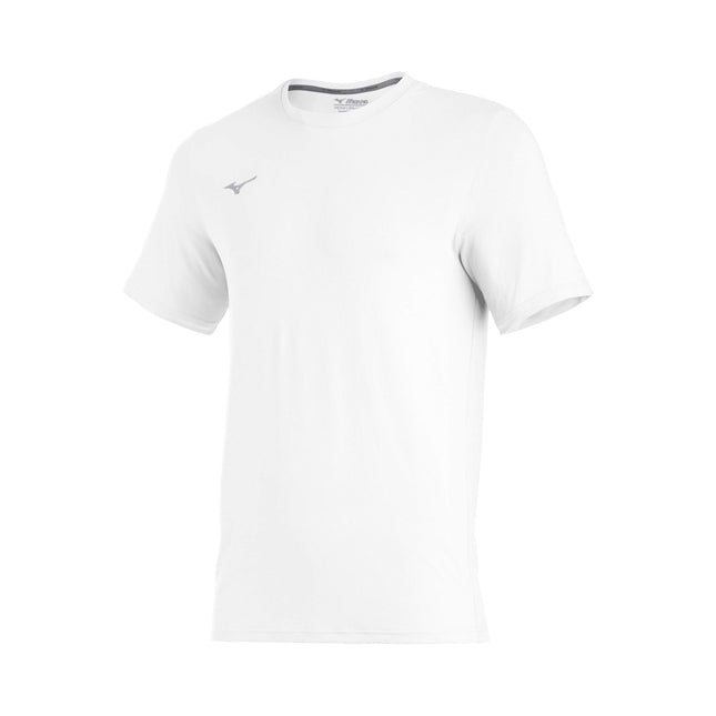 Mizuno Comp Diamond Short sleeve Crew, White, X-Sm