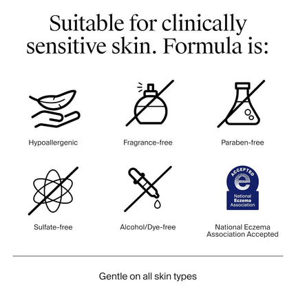Neutrogena Fragrance Free Ultra Gentle Foaming Daily Cleanser, Hydrating Face Wash for Sensitive Skin, Removes Makeup & Gently Cleanses Without Over Drying, Hypoallergenic, 5.8 fl. oz