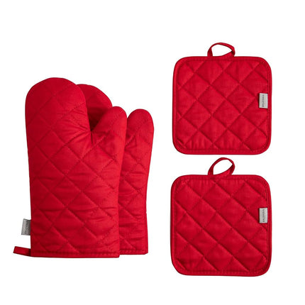 Oven Mitts and Pot Holders 4 pcs Set,High Heat Res