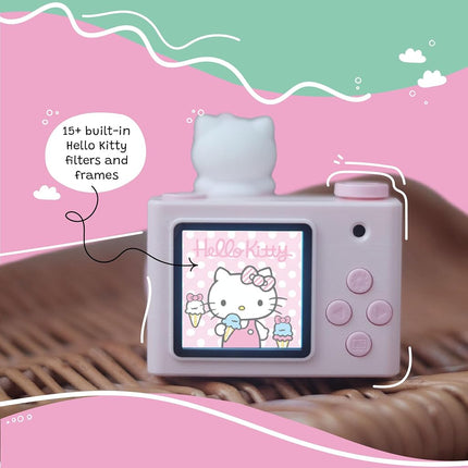 Hello Kitty Official Licensed Kids Digital Camera & Video Camcorder, Selfie Dual Lens, 16GB SD Card, Birthday Girls Ages 3+ (Model A) by kiimento