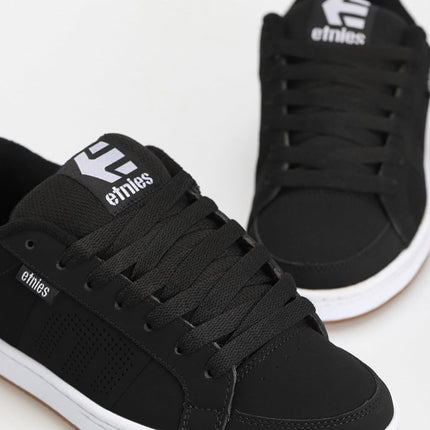 Etnies Kingpin - Classic Skate Heritage Fashion Style with on-Trend Puffy Look, Reinforced Cupsole - Black/White/Gum - 8,5