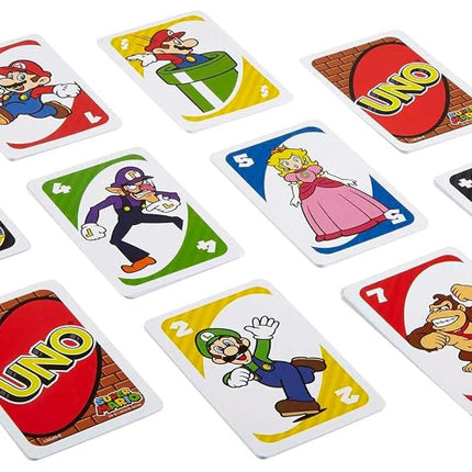 Mattel Games UNO Super Mario Card Game, Ages 7+, Players 2-10
