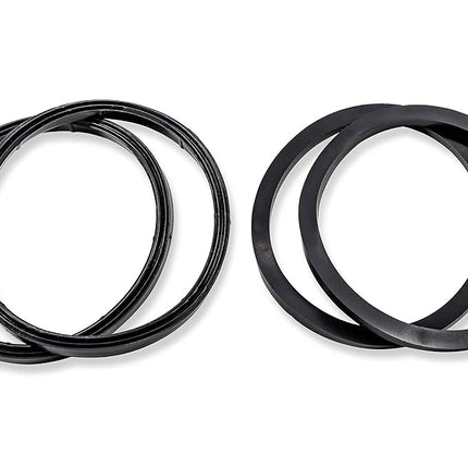 Camco Sewer Hose Replacement Gasket - Replacement Gaskets for RV Sewer Fittings to Ensure an Odor Tight Seal | Two Bayonet & Two 4-in-1 Gaskets - 4 Pack (39834), Black