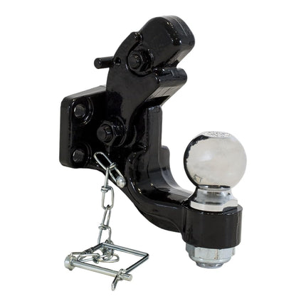 Buyers Products (10050) 8-Ton Combination Hitch with Mounting Kit, 2 Inch Ball, Black