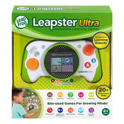 Consola de juegos de aprendizaje portátil LeapFrog Leapster Ultra para niños de 4 años en adelante