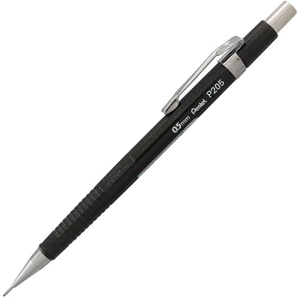Pentel Sharp Mechanical Pencil, (0.5mm), Metallic Graphite Barrel, Box of 12 (P205MN)