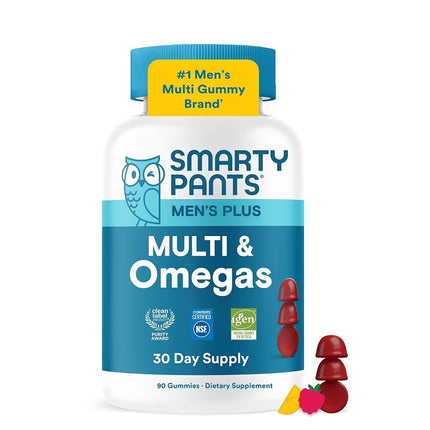 SmartyPants Mens Multivitamin Gummies with Omega 3