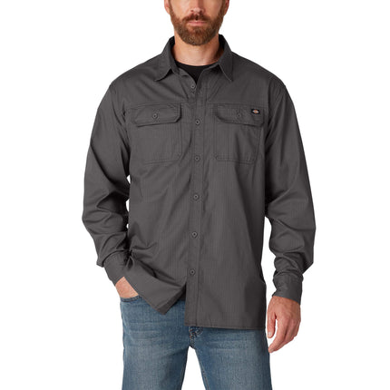 Dickies Men's Flex Denim Long Sleeve Shirt Button,