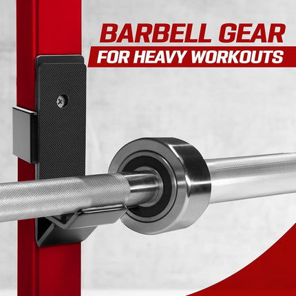 Yes4All Power Rack Attachment – J-Hook Barbell Fit 2x2 or J-Hook Barbell Fit 3x3 in Square Tube