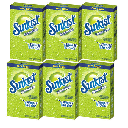 Sunkist Singles-To-Go Drink Mix, Lemon-Lime, Non-C