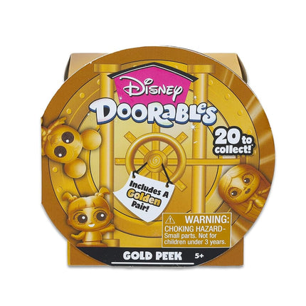 Doorables Doorables Gold Peek Collector Pack - Bundle with 2 Disney Doorables Mini Peek Gold Figures for Kids and Adults Plus Stickers, More | Disney Mini Figures