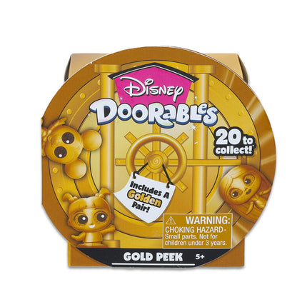 Paquete de coleccionista Gold Peek de Doorables Doorables - Paquete con 2 figuras doradas de Disney Doorables Mini Peek para niños y adultos, además de calcomanías y más | Mini figuras de Disney