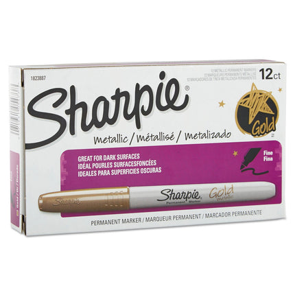 Sharpie 1823887 Metallic Permanent Markers Gold Do