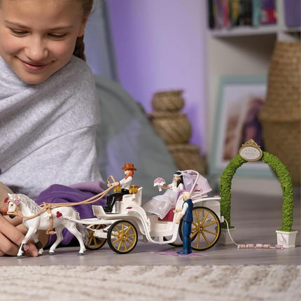 Schleich Horse Club - 109Pc Wedding Carriage Playset - Kids Ages 5+ | 42641