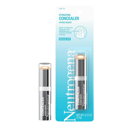 Neutrogena Hydro Boost Hydrating Concealer, 20 Light 0.12 Oz