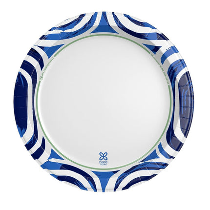 Glattol Dixie Ultra Paper Plates, 10 1/16 inch, Dinner Size Printed Disposable Plate, 172 Count (4 Packs of 43 Plates), Packaging and Design May Vary