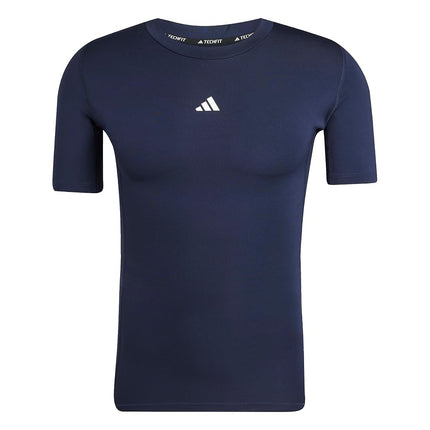 adidas Men's Techfit Compression Training T-Shirt, Ink, Large