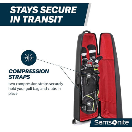 Samsonite Tour Classic Golf Hard Case Travel Bag, Midnight Black