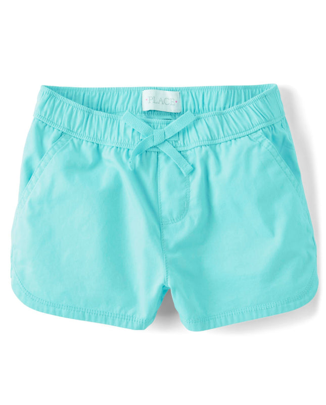 The Children's Place Girls' Twill Pull on Shorts, 