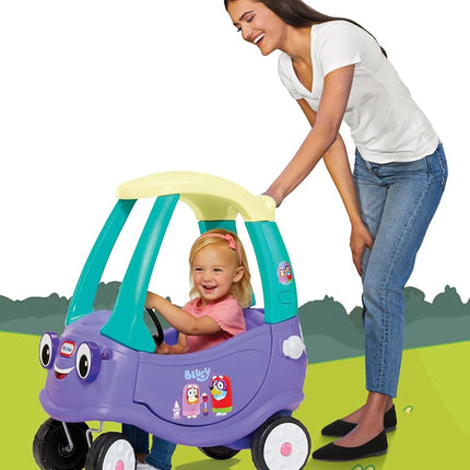 Little Tikes Bluey Grannies Car Coupe - Comes with 2 Accessories, Bluey Foot-to-Floor Ride-On, for Boys and Girls Ages 1-5 Years