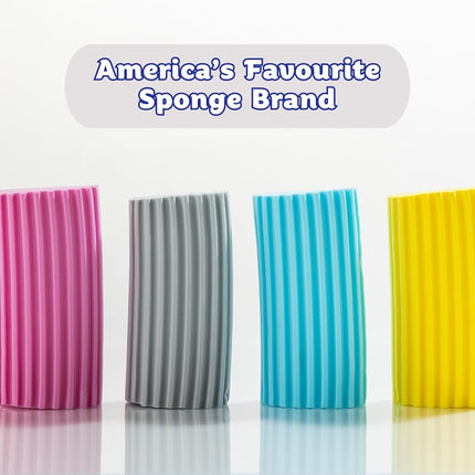 Scrub Daddy Damp Duster, Magical Dust Cleaning Sponge, Dusters for Cleaning, Venetian & Wooden Blinds Cleaner, Vents, Radiator, Skirting Boards, Mirrors, Dust Brush Tools, Home Gadgets, Light Pink
