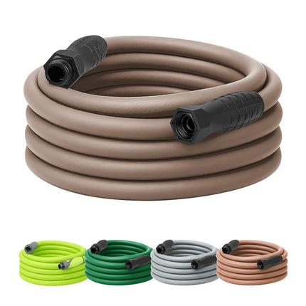 Flexzilla Colors Garden Hose with SwivelGrip, 5/8 in. x 50 ft., Drinking Water Safe, Brown Mulch - HFZC550BRS