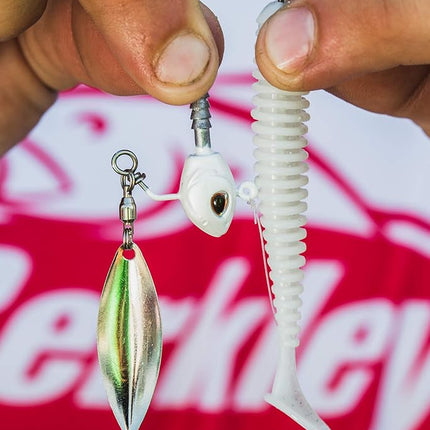 Berkley PowerBait Power Swimmer Swimbait Fishing Bait, 4.3", Sight Flash, 6 Count