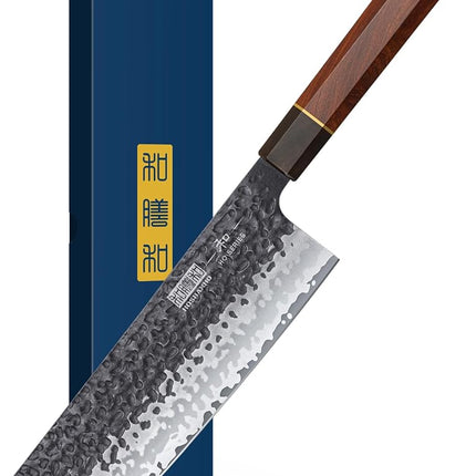 HOSHANHO 7" Nakiri Knife, Handcrafted Razor Sharp 