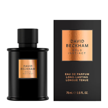 DAVID BECKHAM Bold Instinct - Eau de Parfum for Men - Aromatic Fragrance with Notes of Laurel Leaf, Nutmeg and Smoky Wood - Long Lasting - 75ml