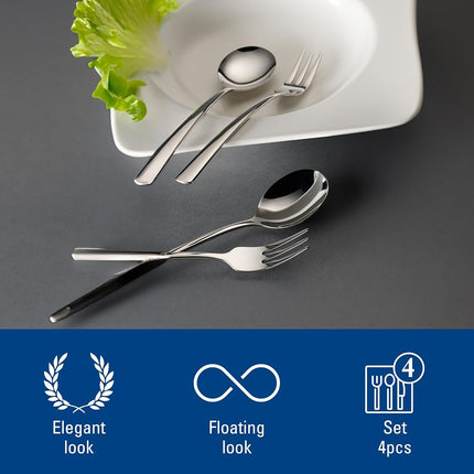 Villeroy & Boch - Daily Line Specials Spaghetti Set, 4 pt., Cutlery Set consisting of Spoon and Fork, Stainless Steel, 265x85x30mm, Dishwasher Safe