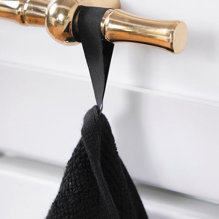 All-Clad Textiles Kitchen Towel, Cotton, Black, Solid-2 Pack