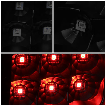 DNA MOTORING TL-GMCSIE07-LED-3D-BK-SM Conjunto de luces traseras LED 3D del lado del conductor y del pasajero [Compatible con GMC Sierra 1500 2500HD 3500HD 07-14]