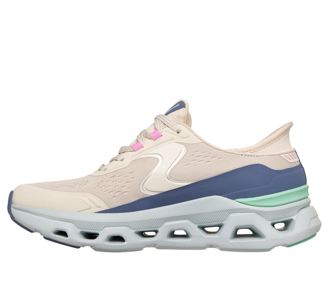 Skechers Femme Glide-Step Atlus Hands Free Slip-ins, Ntmt=Naturel/Multi, 5 UK