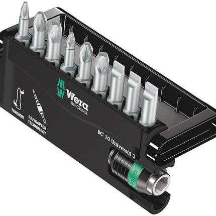 Wera Torsion 8600-9/TZ Sheet Metal Bit Set