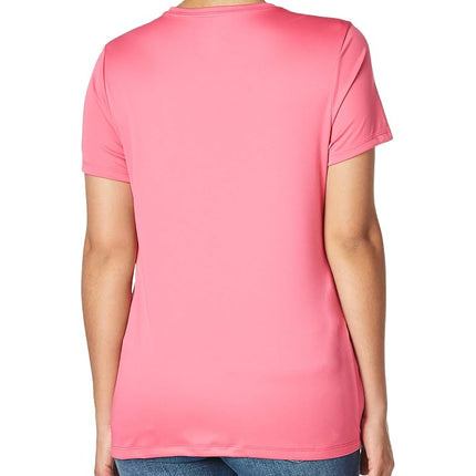 Hanes Sport Women's Short Sleeve Cool DRI Performance Tee, Wow Pink, Small