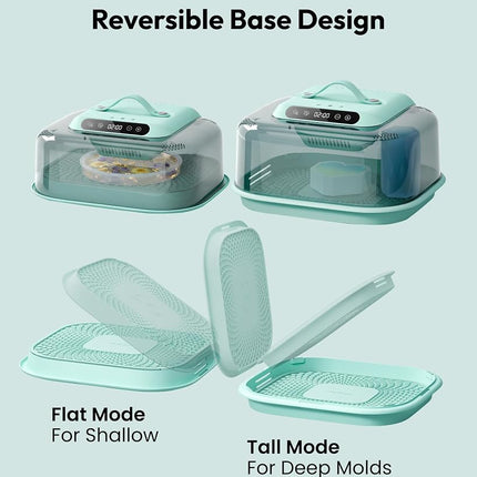 Resiners Resin Curing Machine G3 with UV Resin Light, 2-in-1 Uses, Auto Curing 2H/1Min, Adjustable Temperature & Timer, Resin Dryer with Reversible Base for Epoxy Mold Casting,Jewelry Making,DIY Decor
