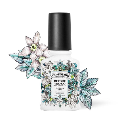 Poo-Pourri Before-You-Go Toilet Spray, Vanilla Mint, 2 Fl Oz - Vanilla, Mint and Citrus