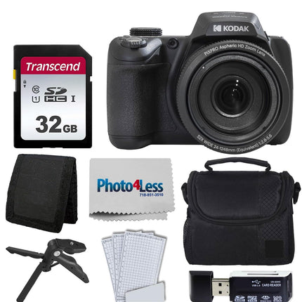 Kodak PIXPRO AZ528 Digital Camera (Black) Bundle w