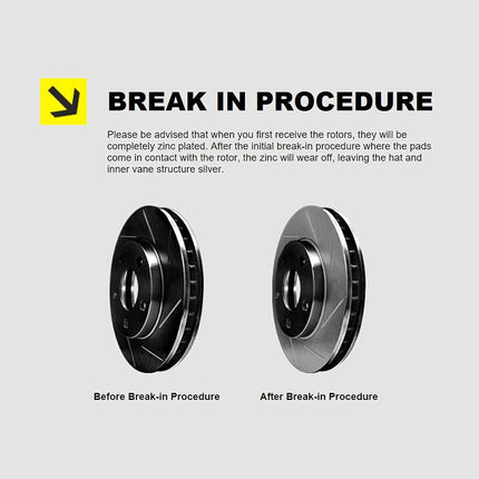Kit de frenos delanteros y rotores Hart Brakes |Pastillas de freno delanteras| Rotores y pastillas de freno| Pastillas y rotores de freno cerámicos |apto para BMW 1600, 1602, 2002, 1600-2, 1600ti de 1967-1969