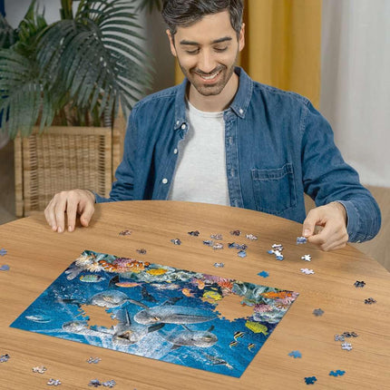 Ravensburger Dolphins 500 Piece Jigsaw Puzzle for Adults and Kids Age 10 Years Up