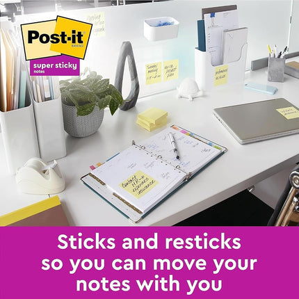 Post-it Super Sticky Notes, 14 + 2 Free Pads (1440 Sheets), 76 mm x 76 mm