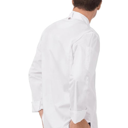 Chef Works Men's Cbc01whts Chef's Jacket, White, S