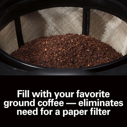 Filtre permanent doré Hamilton Beach, compatible avec la plupart des cafetières de 8 à 12 tasses (/80675)