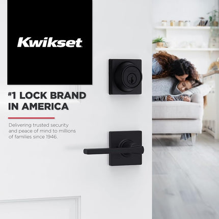 Kwikset 92001-605 Casey Passage Lever, Polished Chrome