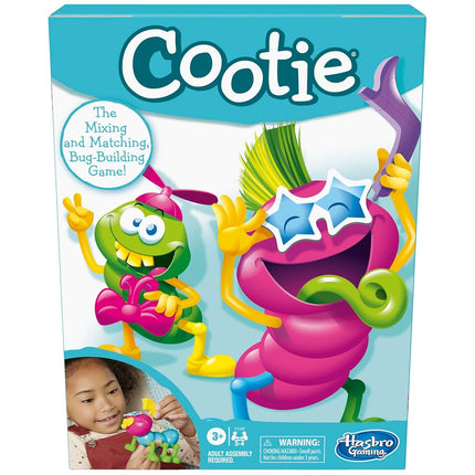 Hasbro Gaming Cootie Mixing and Matching Bug-Building Game for Preschoolers and Kids Ages 3 and Up, for 2-4 Players
