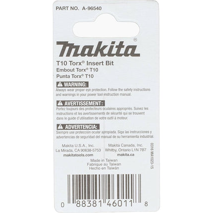 Makita A-96584 Impactx T27 Torx 1″ Insert Bit, 2 Pack